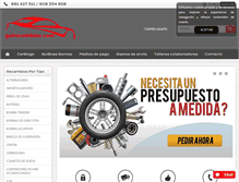 Tablet Screenshot of galrecambios.com